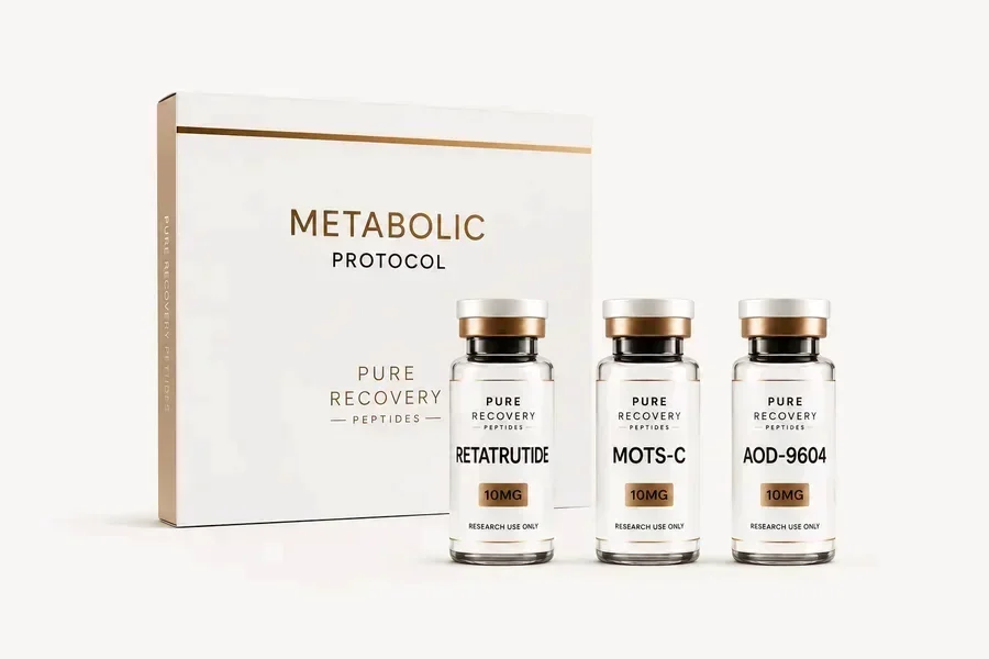 Metabolic Protocol — box and vials: Retatrutide, MOTS-C, AOD-9604